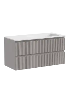 Тумба подвесная SANCOS Snob T правая 995х445х500, c двумя ящиками оснащенными доводчиками, Doha Soft, арт.SNT100RSM