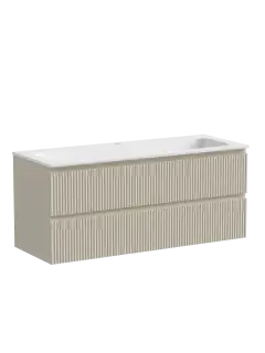 Тумба подвесная SANCOS Snob R 1195х445х500, c двумя ящиками оснащенными доводчиками, Beige Soft, арт.SNR120CE