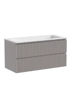 Тумба подвесная SANCOS Snob R 995х445х500, c двумя ящиками оснащенными доводчиками, Doha Soft, арт.SNR100SM