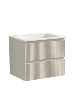 Тумба подвесная SANCOS Snob R 590х445х500, c двумя ящиками оснащенными доводчиками, Beige Soft , арт.SNR60CE