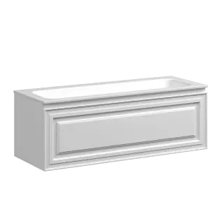 Тумба подвесная SANCOS Very 1195х445х406, c одним  ящиком оснащенным доводчиками, Bianco , арт.VR120W