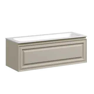 Тумба подвесная SANCOS Very 1195х445х406, c одним  ящиком оснащенным доводчиками, Beige Soft , арт.VR120CE