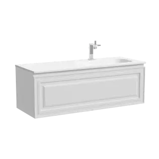 Тумба подвесная SANCOS Very  правая 1195х445х406, c одним  ящиком оснащенным доводчиками, Bianco , арт.VR120RW