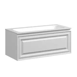 Тумба подвесная SANCOS Very 995х445х406, c одним  ящиком оснащенным доводчиками, Bianco , арт.VR100W