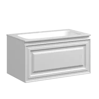 Тумба подвесная SANCOS Very 790х445х406, c одним  ящиком оснащенным доводчиками, Bianco , арт.VR80W