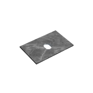 Столешница для ванной комнаты SANCOS 700х460, цвет black sky, арт. TT70A1