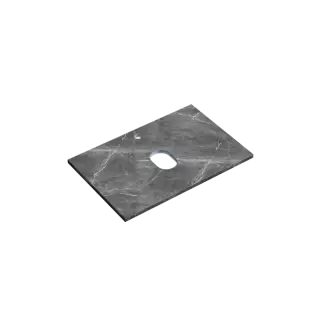 Столешница для ванной комнаты SANCOS 700х460, цвет black sky, арт. TT70A1X