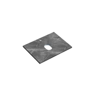 Столешница для ванной комнаты SANCOS 600х460, цвет black sky, арт. TT60A1X