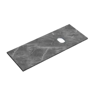 Столешница для ванной комнаты SANCOS 1200х460, цвет black sky, арт. TT120A1XR, правая