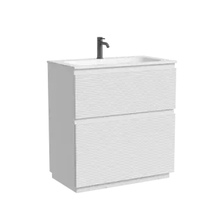 Тумба напольная SANCOS Folk Floor 790х445х850, c двумя ящиками оснащенными доводчиками, Bianco, арт.FL80FW