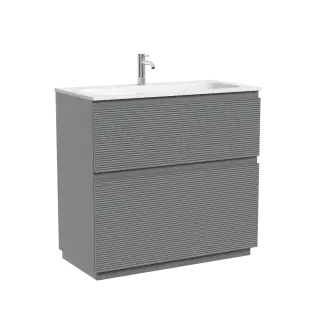 Тумба напольная SANCOS Folk Floor 890х445х850, c двумя ящиками оснащенными доводчиками, Ergraut soft, арт.FL90FES