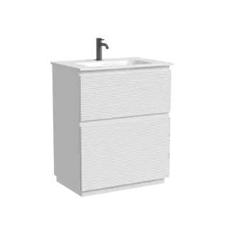 Тумба напольная SANCOS Folk Floor, 690х445х850, c двумя ящиками оснащенными доводчиками, Bianco, арт.FL70FW