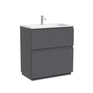 Тумба напольная SANCOS Folk Floor, 790х445х850, c двумя ящиками оснащенными доводчиками, Grey soft, арт.FL80FGS