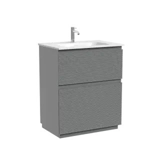 Тумба напольная SANCOS Folk Floor, 690х445х850, c двумя ящиками оснащенными доводчиками, Ergraut soft, арт.FL70FES