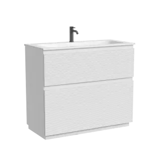 Тумба напольная SANCOS Folk Floor 995х445х850, c двумя ящиками оснащенными доводчиками, Bianco, арт.FL100FW