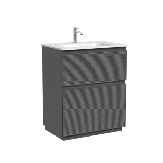 Тумба напольная SANCOS Folk Floor, 690х445х850, c двумя ящиками оснащенными доводчиками, Grey soft, арт.FL70FGS