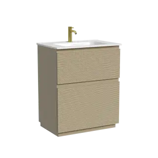 Тумба напольная SANCOS Folk Floor 690х445х850, c двумя ящиками оснащенными доводчиками, Капучино, арт.FL70FCP