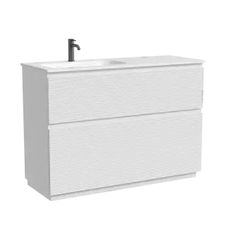 Тумба напольная SANCOS  Folk Floor левая 1190х445х850, c двумя ящиками оснащенными доводчиками, Bianco, арт.FL120FLW