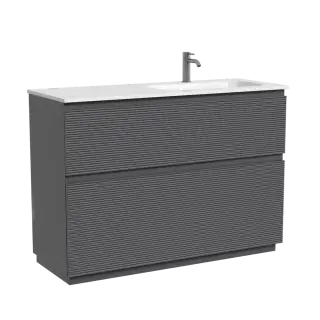 Тумба напольная SANCOS  Folk Floor правая 1190х445х850, c двумя ящиками оснащенными доводчиками, Grey soft, арт.FL120FRGS