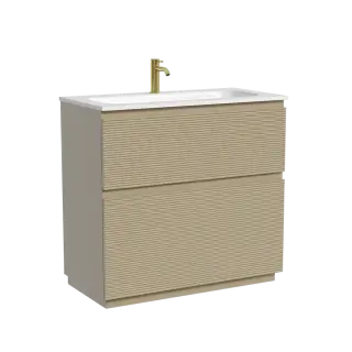 Тумба напольная SANCOS Folk Floor 890х445х850, c двумя ящиками оснащенными доводчиками, Капучино, арт.FL90FCP