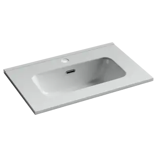 CN7025 Раковина мебельная накладная Compact 610x395x170, цвет белый