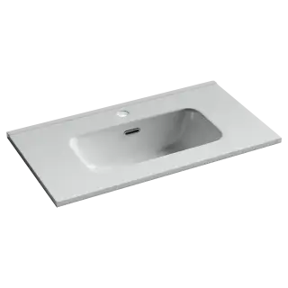 CN7029 Раковина мебельная накладная Compact 710x395x170, цвет белый