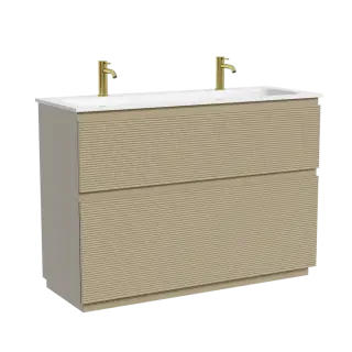 Тумба напольная SANCOS Folk Floor 1190х445х850, c двумя ящиками оснащенными доводчиками, Капучино, арт.FL120FCP