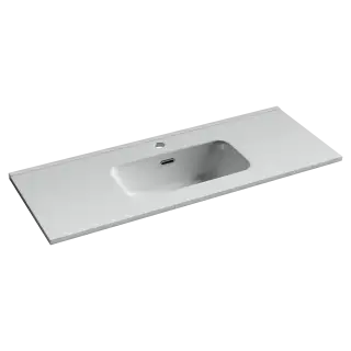 CN7027 Раковина мебельная накладная Compact 1010x395x175, цвет белый