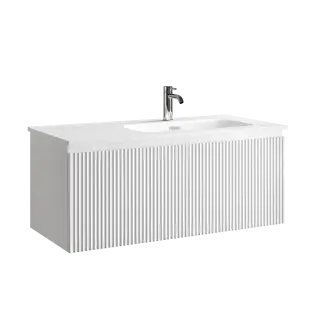 Тумба подвесная SANCOS Snob R 1.0 995х445х406, c одним ящиком оснащенным доводчиками, Bianco , арт.SNR1.0100RW