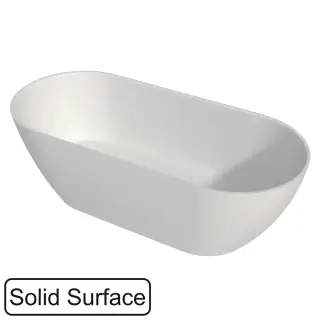 Ванна WHITECROSS Tawna 165x80 (белый мат) БЕЗ ПЕРЕЛИВА иск. камень