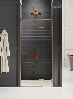 Дверь в нишу NEW TRENDY AVEXA COPPER BRUSHED 90x200 EXK-3534 (брашированная медь)