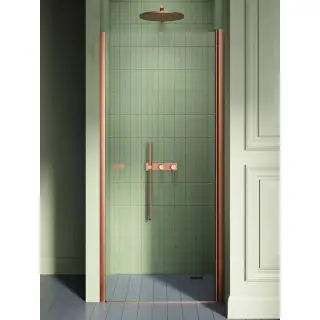 Дверь в нишу NEW TRENDY NEW SOLEO COPPER BRUSHED 90x195 D-0491A (брашированная медь)