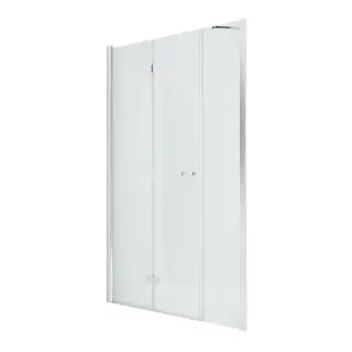 Дверь в нишу NEW TRENDY NEW SOLEO PLUS L 120x195 D-0150A/D-0095B (хром)