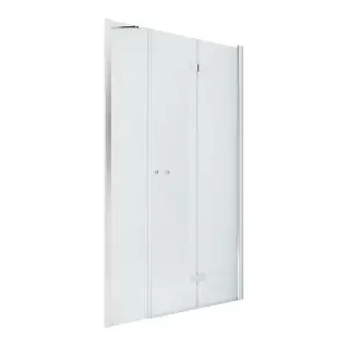 Дверь в нишу NEW TRENDY NEW SOLEO PLUS R 130x195 D-0154A/D-0094B (хром)