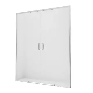 Дверь в нишу NEW TRENDY PRIME 130x200 D-0356A (хром)