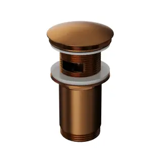 Донный клапан WHITECROSS A706CPB для умывальника, клик-клак (брашированная медь)