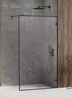 Душевое ограждение NEW TRENDY AVEXA BLACK 60x200 EXK-2656 (черный)