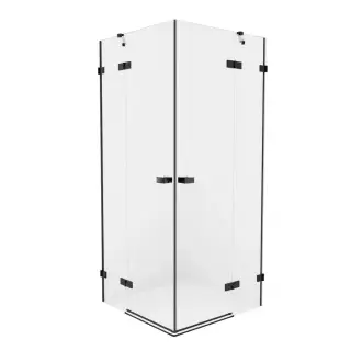 Душевое ограждение NEW TRENDY AVEXA BLACK 80x80x200 EXK-1608 (черный)