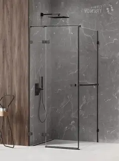 Душевое ограждение NEW TRENDY AVEXA BLACK L 80x110x200 EXK-2539 (черный)