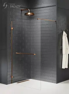 Душевое ограждение NEW TRENDY AVEXA COPPER BRUSHED 120x200 EXK-7171 (брашированная медь)