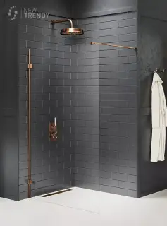 Душевое ограждение NEW TRENDY AVEXA COPPER BRUSHED 90x200 EXK-7136 (брашированная медь)