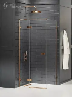 Душевое ограждение NEW TRENDY AVEXA COPPER BRUSHED L 120x100x200 EXK-3572 (брашированная медь)
