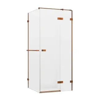 Душевое ограждение NEW TRENDY AVEXA COPPER BRUSHED R 100x80x200 EXK-3648 (брашированная медь)