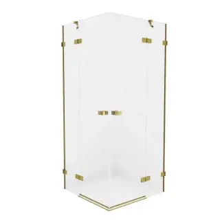 Душевое ограждение NEW TRENDY AVEXA GOLD BRUSHED 110x120x200 EXK-1888 (брашированное золото)