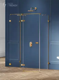 Душевое ограждение NEW TRENDY AVEXA GOLD BRUSHED L 120x80x200 EXK-3095 (брашированное золото)