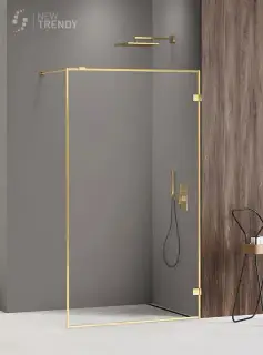 Душевое ограждение NEW TRENDY AVEXA GOLD SHINE 130x200 EXK-4319 (золото)