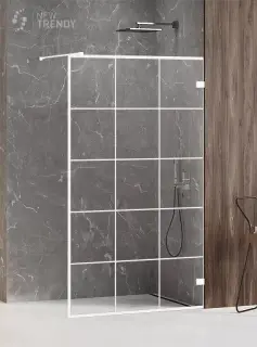 Душевое ограждение NEW TRENDY AVEXA WHITE 130x200 EXK-2988 (белый)