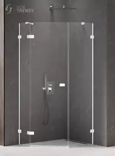 Душевое ограждение NEW TRENDY AVEXA WHITE L 100x80x200 EXK-3871 (белый)