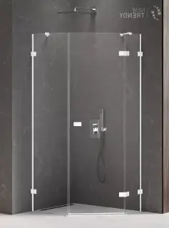 Душевое ограждение NEW TRENDY AVEXA WHITE R 100x80x200 EXK-3872 (белый)