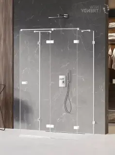 Душевое ограждение NEW TRENDY AVEXA WHITE R 120x120x200 EXK-2905 (белый)